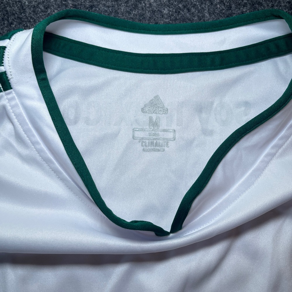 Adidas Soccer Jersey Mens Medium White Excellent Mexico FMF Away Climalite Top - Picture 2 of 7